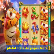 plataforma de jogos teste